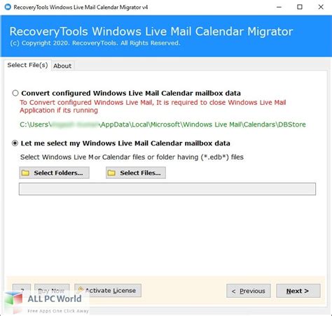RecoveryTools Windows Live Mail Migrator 